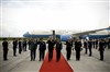 Colombian military leaders welcome U.S. Navy Adm. Michael G. Mullen, chairman of the Joint Chiefs of Staff, to Bogota, Colombia, with an honors ceremony, Jan. 16, 2008. Mullen is on a five-day trip to the U.S. Southern Command area of operations.