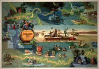 Literary map of The Adventures of Huckleberry Finn