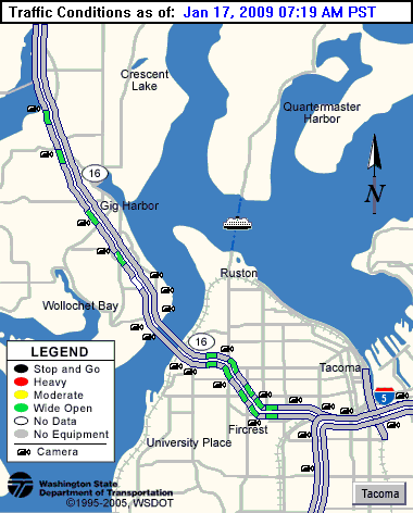 Gig Harbor Traffic Map