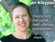Joan Kleypas, Diving into the coral reef–climate connection