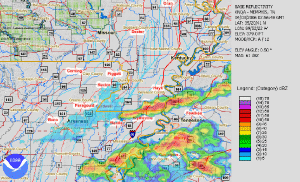 animated image of rain spreading across country from major Pacific storm