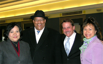 L to R -- Molly Vallant, NIEHS - 2007 Vice Chair; Lawrence Self, Director, OEODM; Dr. William Elwood, CSR - 2007 Chair; and Blandina Peterson, Diversity Program Manager, OEODM