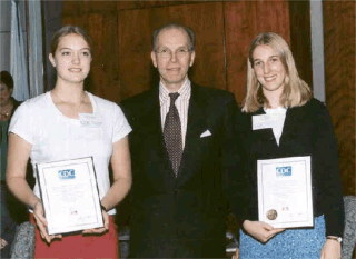 2000 Disease Detectives event winners receive awards from CDC Director Dr. Jeffrey P. Koplan.