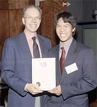 2001 Disease Detectives event winners receive awards from CDC Director Dr. Jeffrey P. Koplan.