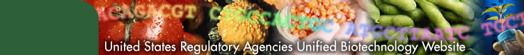United States Regulatory Agencies Unified Biotechnology Website Banner