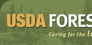 Logo of the USDA Forest Service, Caring for the Land and Serving the People