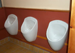 Waterless urinals in the AtEIC building