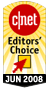 CNET Editors’ Choice, 2008