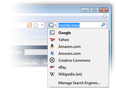 Integrated Web Search screenshot