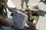 Soldier recuperating a Walter Reed hospital.