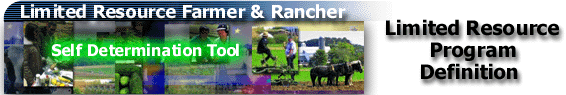 About USDA Limited Resource Farmer and Rancher Tool