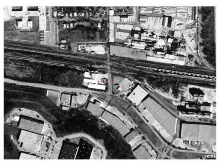 Figure 3. Aerial photograph of the site, 1995