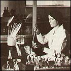 A photograph of Dr. Ida A. Bengtson, the first woman to be hired as a bacteriologist in the Hygienic Laboratroy.
