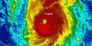 Satellite image of Super Typhoon Pongsona