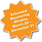 Monitor from March 22 until December 31!