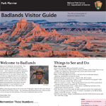 Front page of the Badlands Visitor Guide