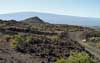 Road on Hualalai volcano, looking toward Mauna Loa volcano