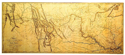 Lewis & Clark Track Map
