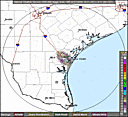 Corpus Christi, TX Radar - Click to enlarge