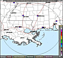 New Orleans/Baton Rouge, LA Radar - Click to enlarge