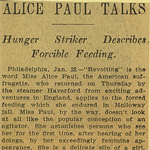 Alice Paul Talks