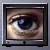 multimedia icon, eye in TV