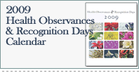 2009 Calendar of Health Observances