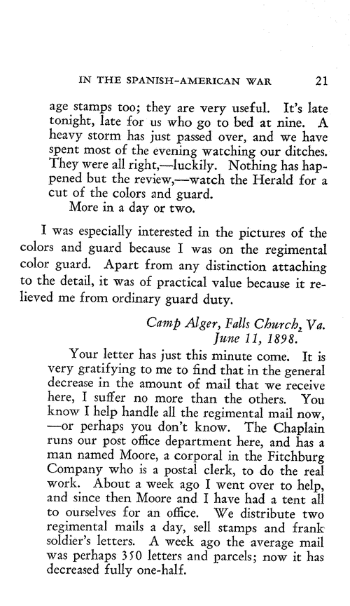 Image 21 of 136, Letters of a volunteer in the Spanish-American war