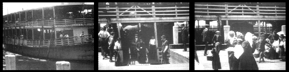 Frames from Film of Arrival of Immigrants at Ellis Island