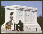Figures at the Tomb of the Unknown Soldier