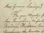 Petition of First Continental Congress to the King,