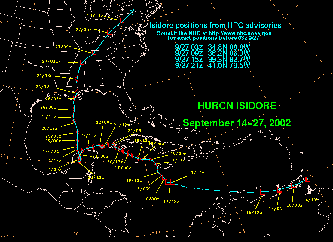 Click to see track of Isidore