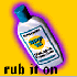 Rub It On: image of a sunscreen bottle