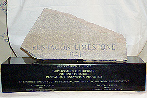 ACHP-NTHP 9/11/02 award to Pentagon workers