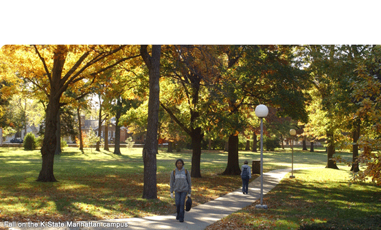 Fall on the K-State Manhattan campus.