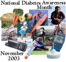 National Diabetes Awareness Month November 2003