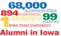 Alumni in Iowa graphic