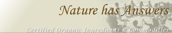 Certified Organic Ingredients & Commodities