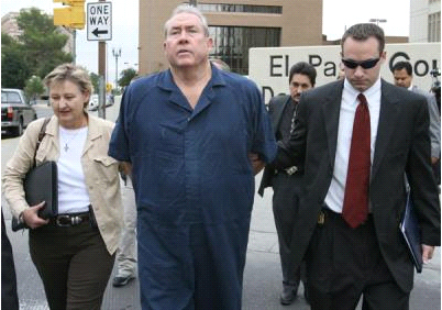 ASAC Karin Eller and an FBI Agent escorting JONES to the Federal Courthouse in El Paso, TX
