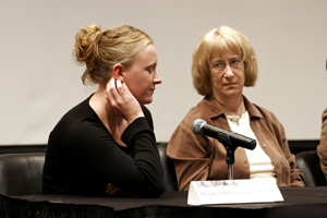 NIEHS Fellow Montgomery, left, and her mentor, Kamel, have used the statistical power of the longitudinal Agricultural Health Study with its cohort of 89,000 subjects to shed light on the diseases of aging. A substantial percentage of the subjects, enrolled between 1993 and 1997, are at retirement age or quickly approaching it.