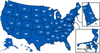 Map of the United States of America