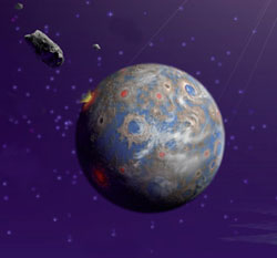 Artist's concept of an Earthlike planet