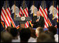 Vice President Dick Cheney addresses high school students learning about government and the political process at the Wyoming Boys' State Conference, Sunday, June 3, 2007, in Douglas, Wyo. White House photo by David Bohrer