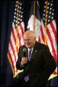 Vice President Dick Cheney speaks at the Wyoming Boys' State Conference, Sunday, June 3, 2007, at the Wyoming State Fairgrounds in Douglas, Wyo. White House photo by David Bohrer