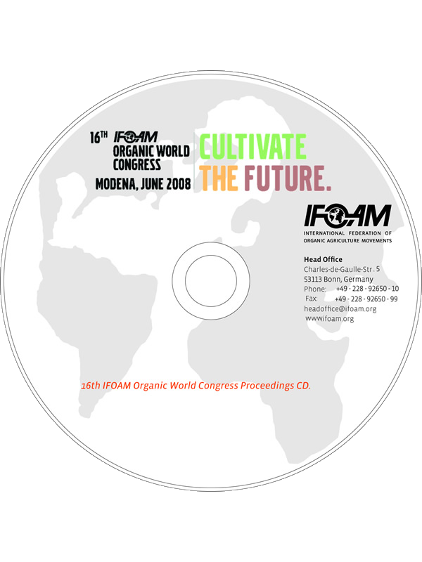 Proc. of the 16th IFOAM Organic World Congress - CD