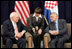 Vice President Dick Cheney meets with Croatian President Stjepan Mesic, Saturday, May 6, 2006 in the southern coastal city of Dubrovnik, Croatia. The Vice President's visit to Croatia is the last stop on a three-country trip.