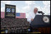 Vice President Dick Cheney delivers remarks, Friday, July 21, 2006, during a visit to Fort Stewart, Ga., home of the Army’s 3rd Infantry Division. The 3rd Infantry Division just returned from their second deployment to Iraq, where they helped lead the 2003 invasion and supported the Iraqis during the 2005 votes for the Iraqi Constitution and permanent government.