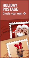 HOLIDAY POSTAGE Create your own >>
