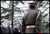 Vice President Dick Cheney stands with Afghan President Hamid Karzai, Tuesday, Feb. 27, 2007 during an arrival ceremony at the presidential palace in Kabul. The Vice President made an unannounced visit to Afghanistan to discuss regional issues and the global war on terror.