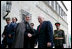 Vice President Dick Cheney shakes hands with Afghan President Hamid Karzai, Tuesday, Feb. 27, 2007 as the two leaders met at the presidential palace in Kabul to discuss regional issues.